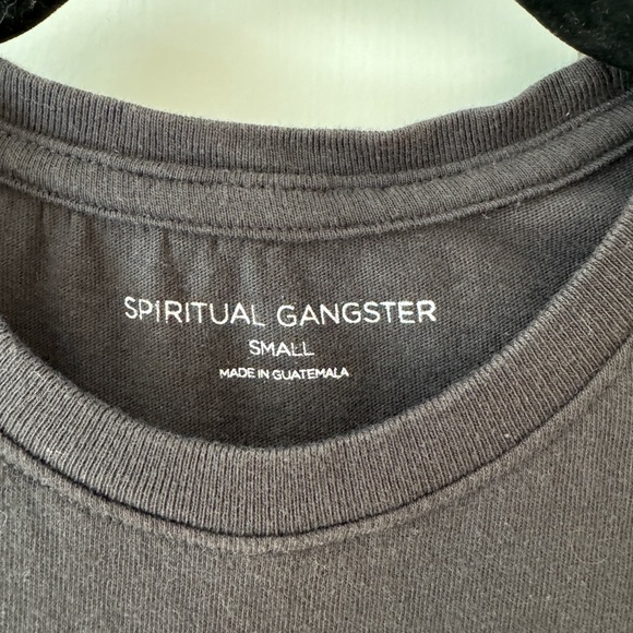 Spiritual Gangster Charcoal MuscleTank Dress with Rainbow Heart Size Small - Picture 3 of 4